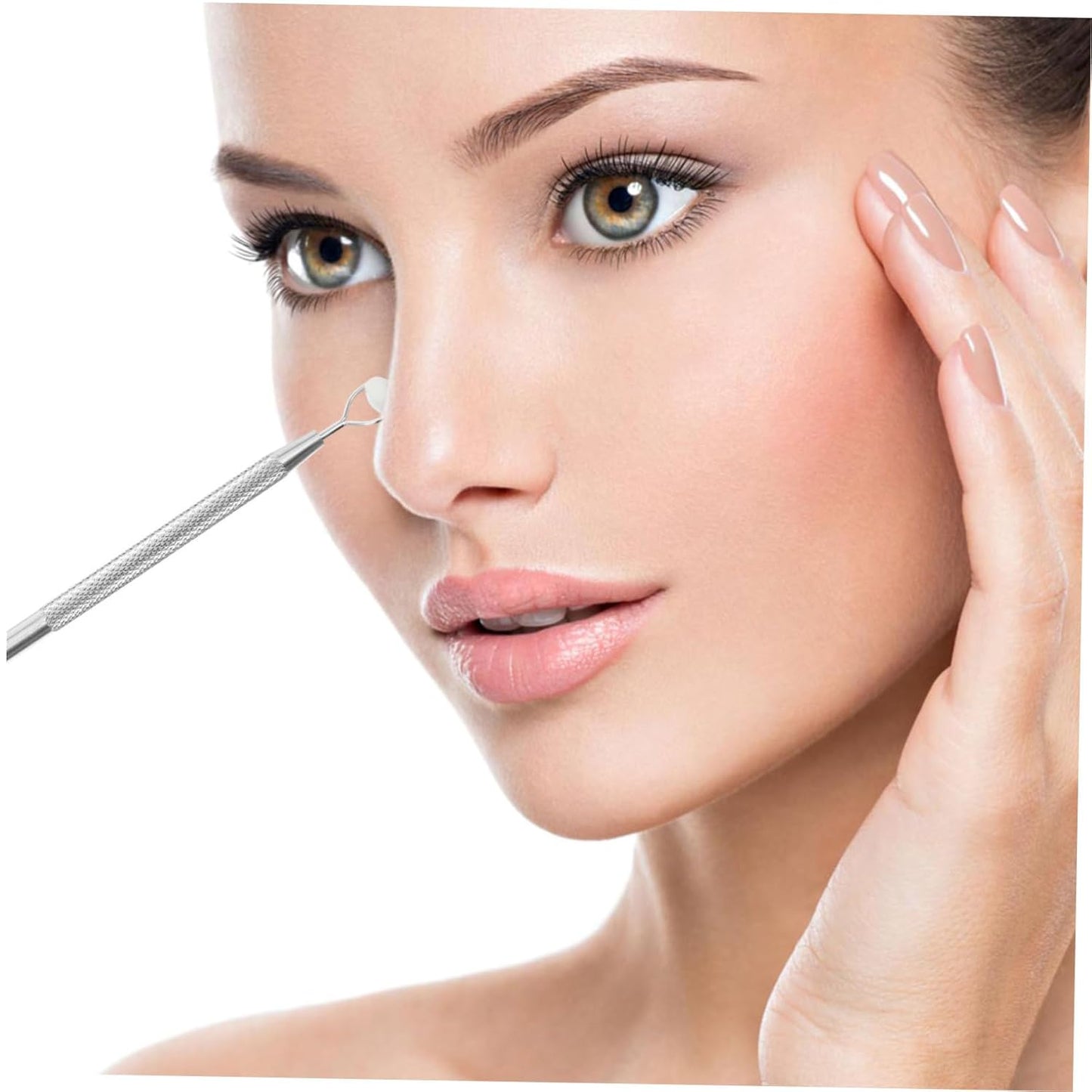 Jade Facial Skin Massager Stainless Steel Face Massager Jade Rolling Facial Massager Jade Face Massager Jade